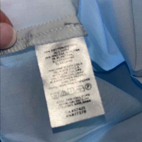 Ann Taylor Light Blue Banded Collar Puff Sleeves Button Blouse Size 4 NWT - Picture 5 of 8